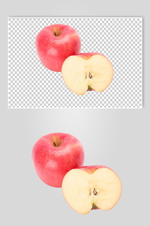 苹果切面水果食品物品PNG摄影图片 素材13
